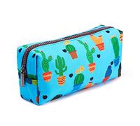 LParkin Cactus Pencil Case Canvas Pen Bag Pouch Stationary Case Makeup Cosmetic Bag (Cactus)