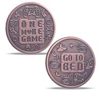 LParkin Funny Destiny Flip Coin Gift for Gamers Men Double Sided Decision Maker Coin for Game Lover Fan Gaming Novelty Coin Birthday Valentines Day Gift