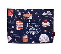 LParkin Just One More Chapter Book Sleeve, Book Protector with Zipper with Padded, Book Covers for Paperback, 11 x 9 Inch, Book Sleeve for Book Lovers