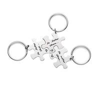 LParkin Long Distance Friendship Keychain Gifts Distance Gifts Graduation Gifts for Friends Sister No Matter Where No Matter What No Matter When Best Friends Keychain Set of 3