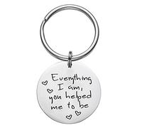 LParkin Mom Gifts From Son Daughter Keychains Keyrings Mother's Father's Day Birthday Gifts For Mum Dad Appreciation Gift for Stepmom Presents Women