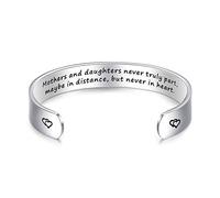LParkin Mothers and Daughters Maybe In Distance But Never Truly Part But Never In Heart Bracelet