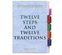 LParkin Premium Index Tabs for AA 12 Steps and 12 Traditions Book - 36 Color-Coded PVC Laminated Tabs with Alignment Guide (Includes 26 Coding Guidelines Tabs + 10 Blank Tabs) - Book Not Included