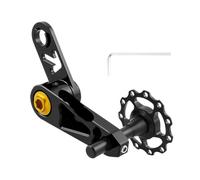LPATEBCVU Bicycle Chain Guide Bike Single Speed Chain Tensioner Folding Back Pull Guide To Prevent Drop(Black)