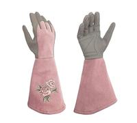 LPATEBCVU Gardening Gloves 1pair Gardening Thorn Proof Long Gloves Garden Planting Pruning Tool Lawn Hands Protector Waterproof Trimming Glove(Pink,S)