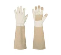 LPATEBCVU Gardening Gloves 1Pair Long Gardening Gloves Thorn Proof Garden Rose Pruning Breathable Gauntlet Work For Digging, Planting(L)