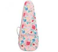 LPATEBCVU Guitar Bag 21 23 Inch Ukulele Bag Case Flower Printed Leather Ukelele Mini Guitar Gig 12mm Cotton Soft Waterproof Backpack Padded(23 inch)