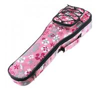 LPATEBCVU Guitar Bag Guitar Backpack 21 Inch Colorful Ukulele Bag10mm Cotton Soft Case Gig Ukelele Mini 2 Colors Optional Bags(Pink)