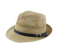 LPATEBCVU Jazz Hat Paper Straw Hat Women Summer Fashion Sun Cap Dad Jazz Men Cool Fedora(Color6)