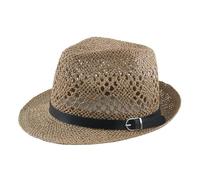 LPATEBCVU Jazz Hat Paper Straw Hat Women Summer Fashion Sun Cap Dad Jazz Men Cool Fedora(Color8)