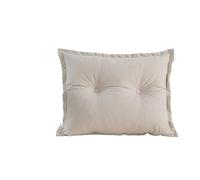 LPATEBCVU Ruffle Bed Backrest Minimalist Double Piece Rectangular Bedside Cushion On The Bed Bedroom Tatami Large Backrest Pillow Soft Pack(Color7,60x60x18cm)