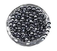LPBeads 8000 Pieces SS10 Jet Hematite Hotfix Rhinestones Flatback Round Crystal Glass Rhinestones Gems for Crafts Nail Face Art Clothes Shoes Bags DIY
