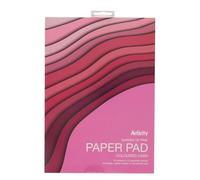 LPC DIRECT A4 180gsm Paper Pad 24 Sheets - Coloured Card - Shades of Pink