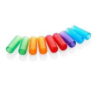 LPC DIRECT Pack of 10 Pencil Grippers for Increased Control in Writing & Drawing - Assorted Colours - Glitter Grippers