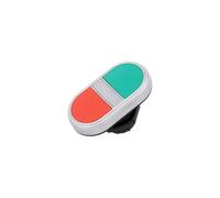 LPCBL7113 switch: double rod.Pos: 1 22mm red/green IP66 button: flat LOVATO E