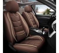 LPCQS Leather Seat Cover Protector for EOS Coupe/Cabriolet/EOS Final Edition TSI 6MT DSG 2006-2015, Waterproof Front Rear Seats Cushions Protectors All Weather Cushion,Coffee