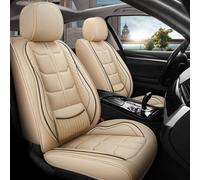 LPCQS Leather Seat Cover Protector for KIA Forte/K3 2013-2026 2. Generation 3. Generation, Waterproof Front Rear Seats Cushions Protectors All Weather Cushion,Beige
