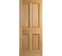 LPD 4P Solid Core Internal Door - Unfinished - 4P 1981 x 762mm Oak PP4P30OAK