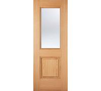 LPD Arnhem 1P 1L Glazed Internal Door 1981 x 838mm Pre-Finished Oak