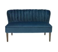 LPD Bella 2 Seater Sofa - Crushed Velvet - L68 X W130 X H79.5 Cm - Midnight Blue