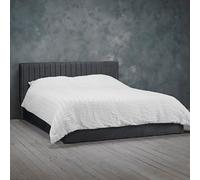 LPD Berlin Silver Ottoman Double Bed - Chic Hotel Style With Smart Storage