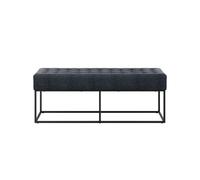 LPD Boden Steel Grey Bench - Modern Aesthetic & Timeless Comfort