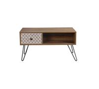 LPD Casablanca Coffee Table - Quirky Elegance With Black Metal Legs & Hidden Storage