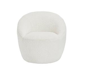 LPD Cocoon Boucle Occasional Chair - Cozy Elegance With Soft, Curved Design