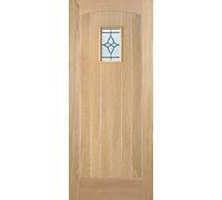 LPD Cottage Oak External Door - RM1S Lead DG 2135 x 915mm OCOTTG36