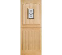 LPD Cottage Oak External Door - Stable 1L Lead DG 1981 x 762mm OCOTTSTA30