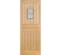 LPD Cottage Oak External Door - Stable 1L Lead DG 1981 x 838mm OCOTTSTA33
