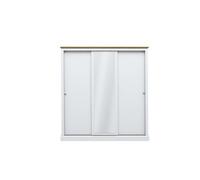 LPD Devon 3 Door Sliding Wardrobe - Particle Board - L59 X W176 X H182 Cm - White