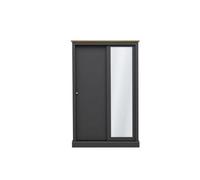 LPD Devon Charcoal 2-Door Sliding Wardrobe - Timeless Elegance With Smart Storage