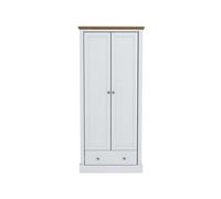 LPD Devon White 2-Door Wardrobe - Classic Elegance With Spacious Storage & Timeless Design