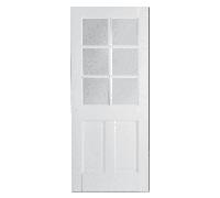 LPD Doors Canterbury White 2 Panel 2L Glazed Internal Door width: 762, Canterbury White 2 Panel 2L Glazed Internal Door