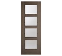 LPD Doors CHOCOLATE GREY VANCOUVER GLAZED PRE-FINISHED INTERNAL DOOR H CHOCOLATE GREY VANCOUVER GLAZED PRE-FINISHED INTERNAL DOOR