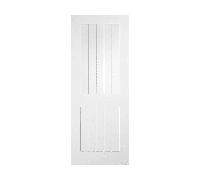 LPD Doors Cottage White Laminate 1 Lite Clear Glaze Door Deanta doors: Cottage White Laminate 1 Lite Clear Glaze Door