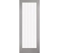 LPD Doors GREY MOULDED TEXTURED VERTICAL GLAZED 1L Thickness: 35mm, Wi GREY MOULDED TEXTURED VERTICAL GLAZED 1L