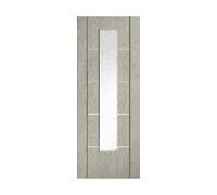 LPD Doors Ladder Light Grey Laminate 1 Lite Clear Glaze Door Deanta do Ladder Light Grey Laminate 1 Lite Clear Glaze Door