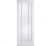 LPD Doors Lincoln White Primed 3 Glass Panel Internal Door width: 610, Lincoln White Primed 3 Glass Panel Internal Door