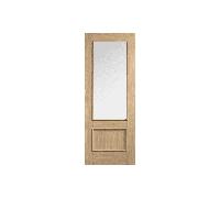 LPD Doors Murcia Oak Pre-Finished 1 Panel 1 Lite Clear Glass Door Dean Murcia Oak Pre-Finished 1 Panel 1 Lite Clear Glass Door
