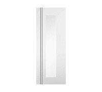 LPD Doors Sierra Blanco White Pre-Finished 1 Lite With Clear Glass Doo Sierra Blanco White Pre-Finished 1 Lite With Clear Glass Door