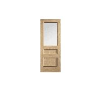 LPD Doors Toledo Oak Pre-Finished 2 Panel 1 Lite With Clear Glass Door Toledo Oak Pre-Finished 2 Panel 1 Lite With Clear Glass Door