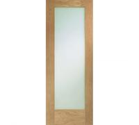LPD Doors Vancouver Oak 1L Clear Glazed Pre-Finished Internal Door Wid Vancouver Pattern 10 Oak 1L Clear Glazed Pre-Finished Internal Door