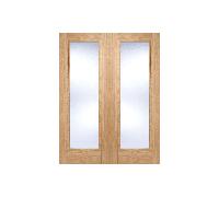 LPD Doors Vancouver Pair Pre-finished Oak Internal Doors Size:: 1981 x Vancouver Pair Pre-finished Oak Internal Doors
