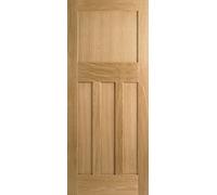 LPD DX Solid Core Internal Door - Unfinished - DX 30's Style 1981 x 838mm Oak PPDX33OAK
