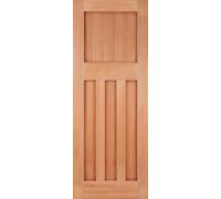 LPD DX30 4P M&T External Door - Unfinished Hardwood - 1981 x 838mm
