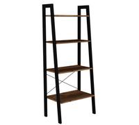 LPD Ealing Shelving Unit - Vintage Chic With Rustic Wood & Sl lack Metal Frame W 56.2 X L 34.5 X H 137.5 Cm