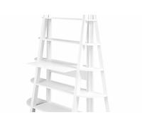 LPD Furniture Tiva White, Oak & Black Ladder Desk