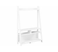LPD Furniture Tiva White, Oak & Black Ladder Entertainment Unit